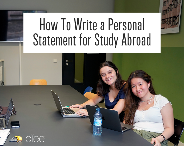 study abroad personal statement template